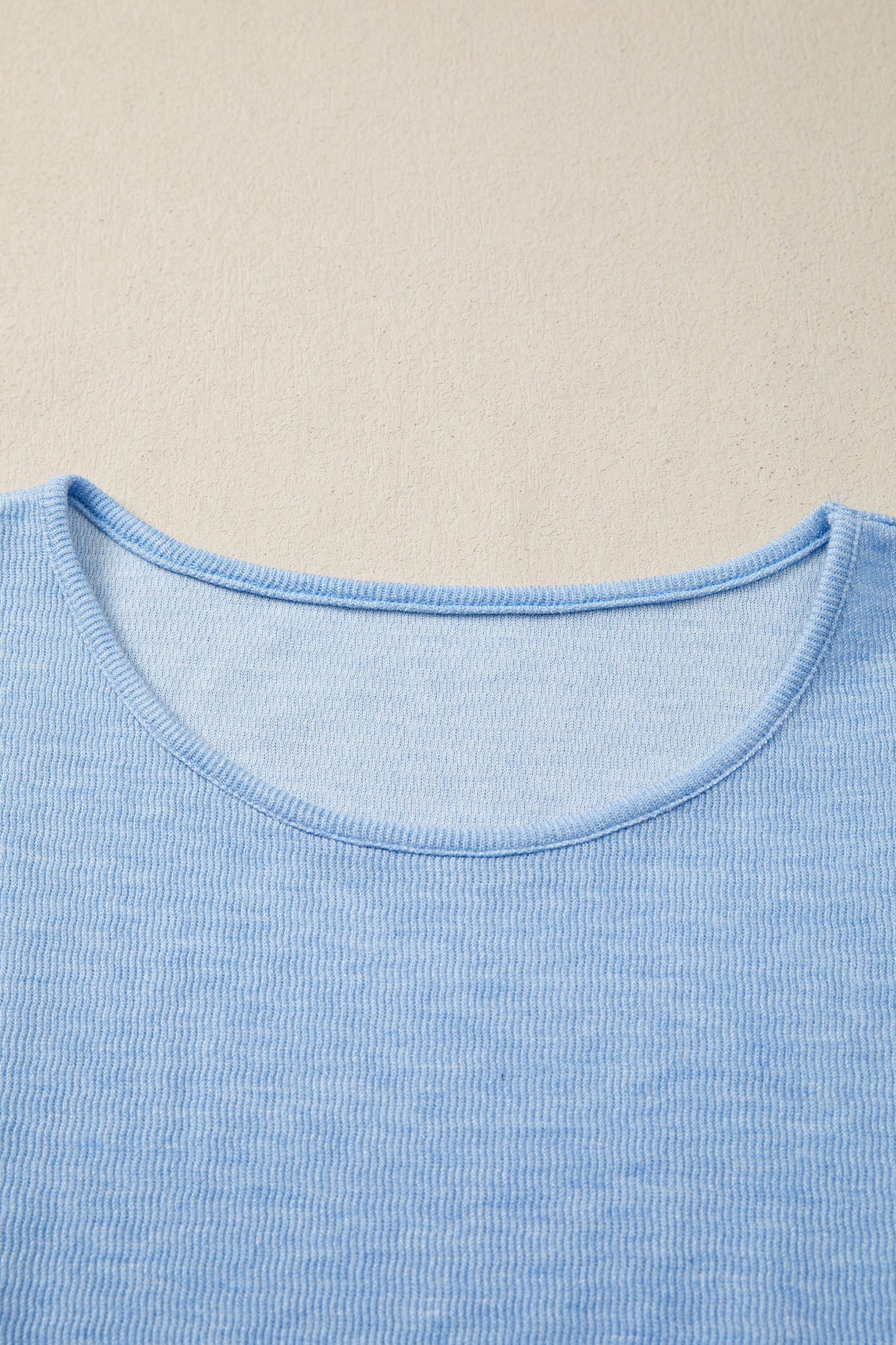 Beau Blue Cap Sleeve Matching Top and Jogger Pants Set