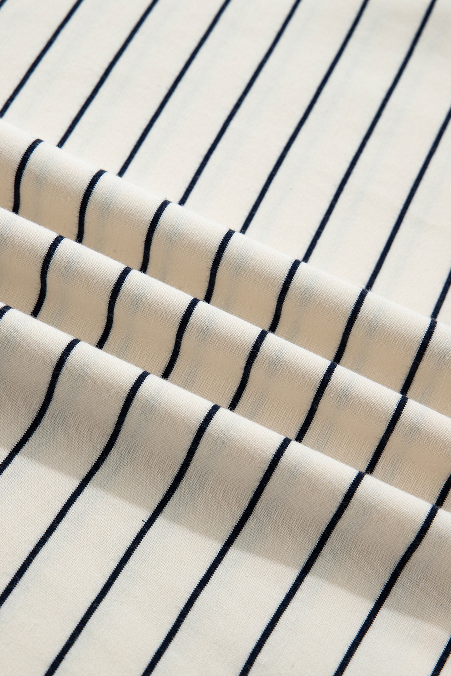 Beige Stripe Drawstring Tunic Tank Mini Dress with Pockets