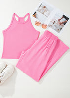 Sachet Pink / S / Top:92%Viscose+8%Elastane+Bottom:80%Cotton+20%Polyester