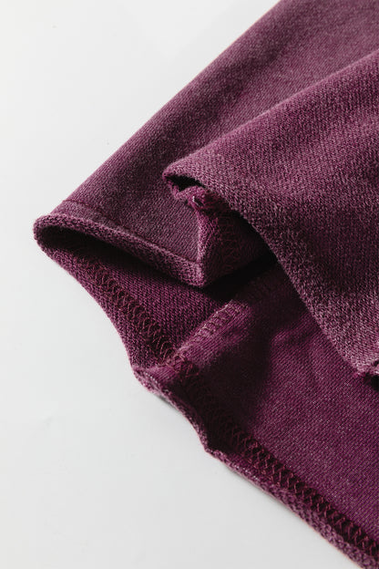 Ashleigh Blue Careys Mineral Wash Tiered Wide Leg Patchwork Drawstring Pants