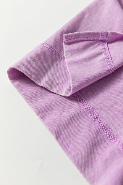 Carrot Mineral Wash Pocketed T-shirt Long Dress