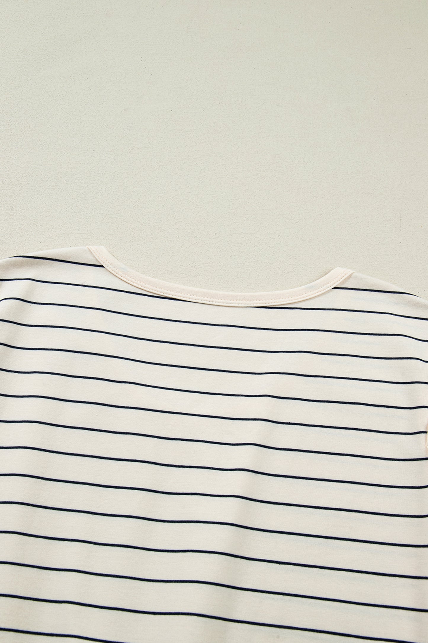 Beige Stripe Drawstring Tunic Tank Mini Dress with Pockets