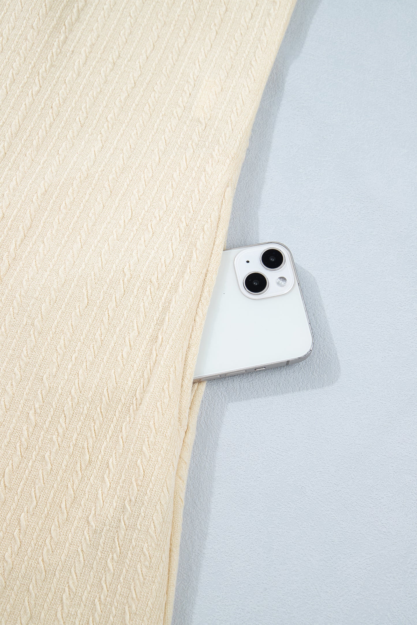 Jet Stream Half Buttons Ribbed Knit Wide Leg Jumpsuit