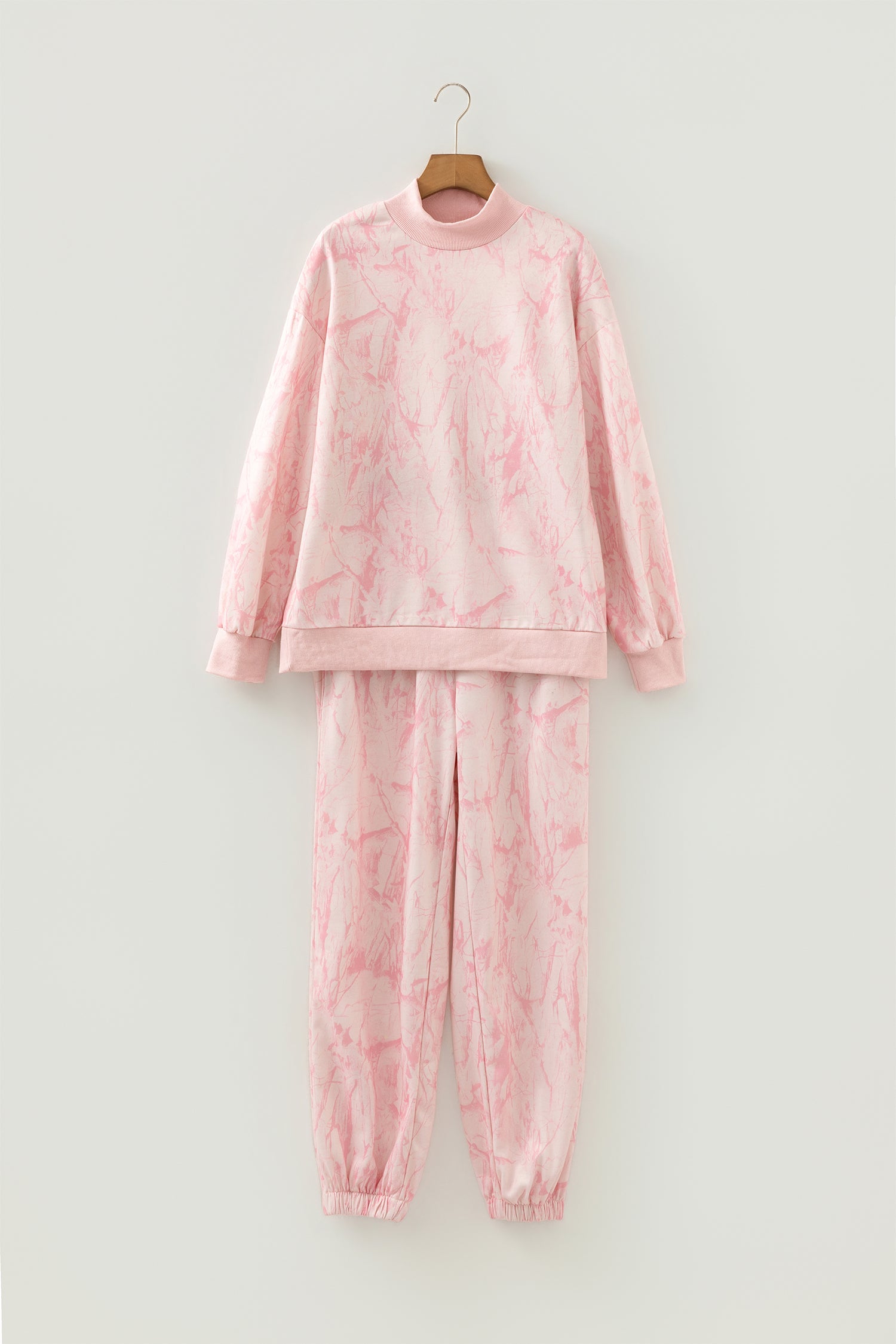 Khaki Camo Print Jogger Pants Set