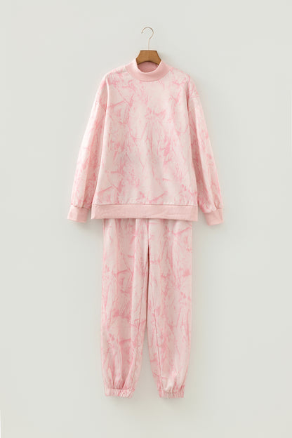 Khaki Camo Print Jogger Pants Set