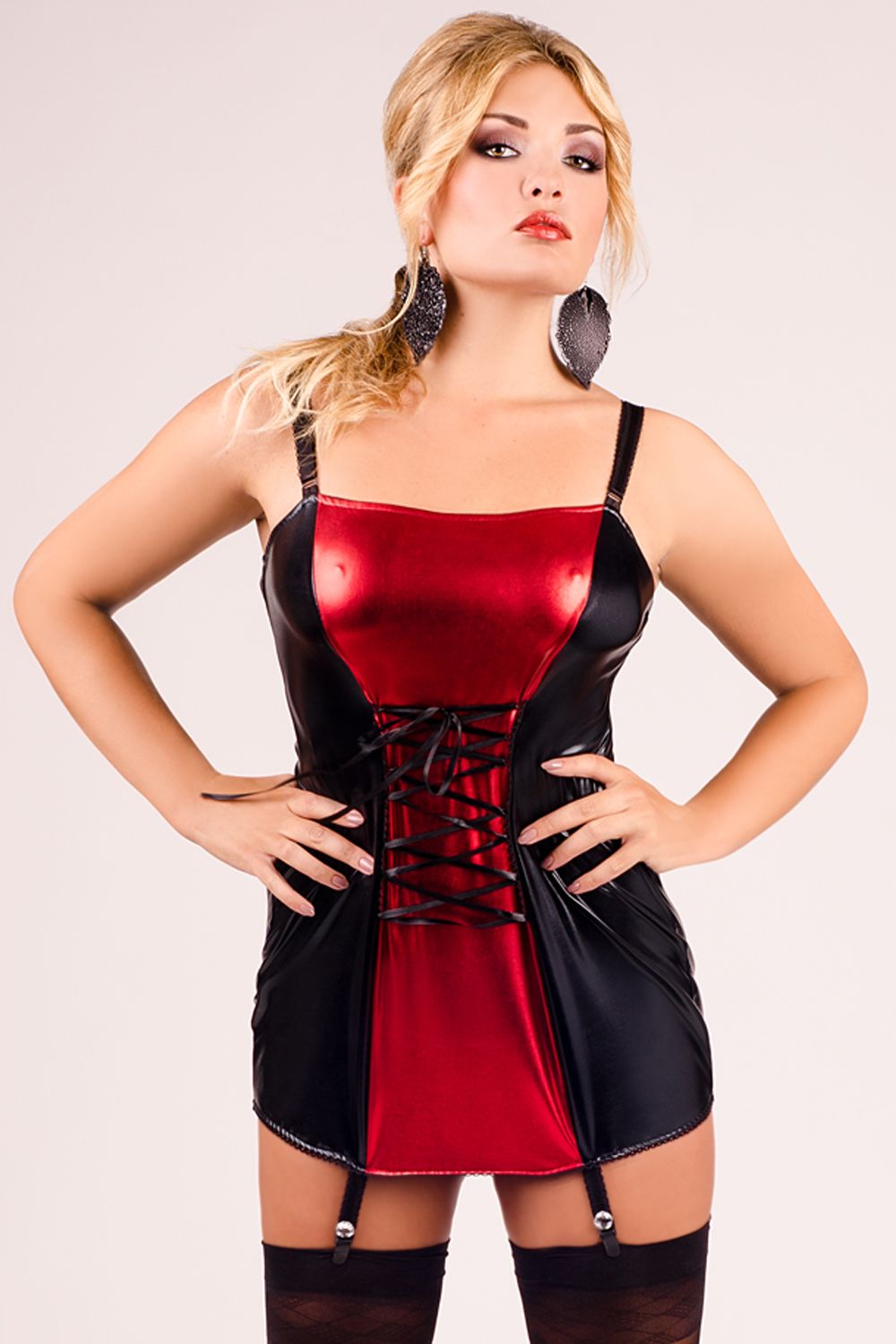 Black/red Suspender Dress